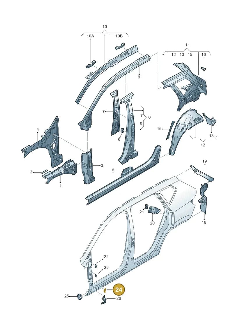 575821141A — Skoda Karoq (2017-2023) diagram 834809030, position 24