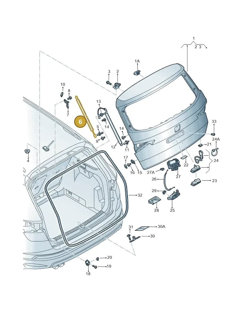 575827550D — SEAT Ateca (2016-) diagram 893827000, position 6