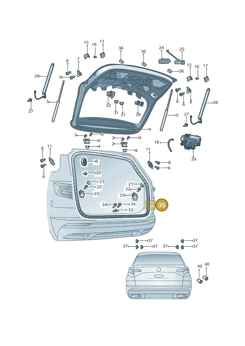 575827705A9B9 — Skoda Karoq (2017-2019) diagram 433827000, position 35