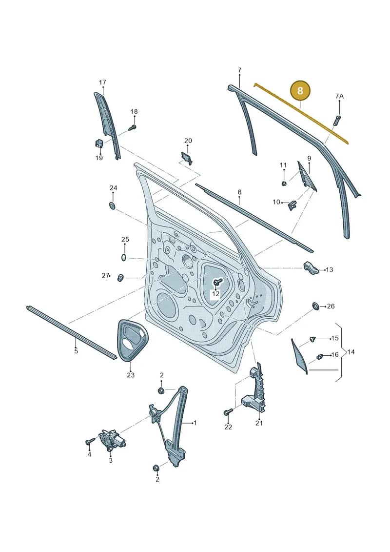 575839644BJV1 — SEAT Ateca (2016-) diagram 893839600, position 8