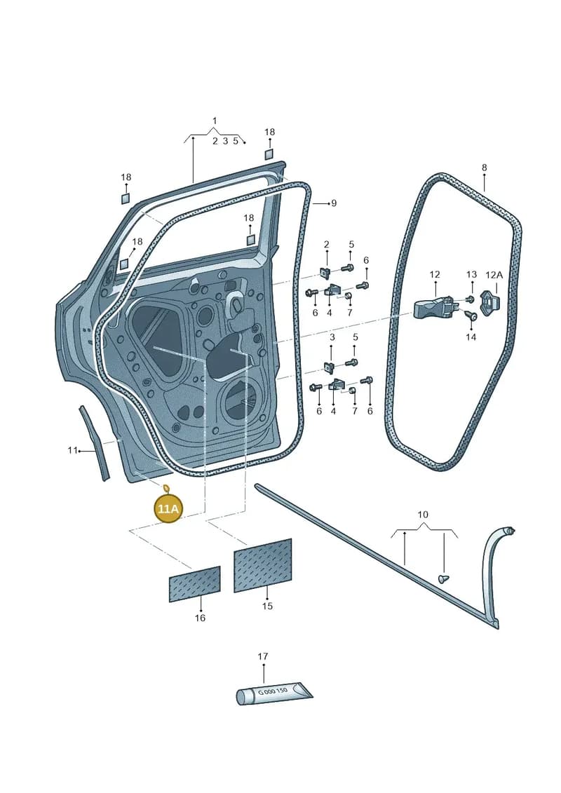 575839707A — SEAT Ateca (2016-) diagram 893833000, position 11A