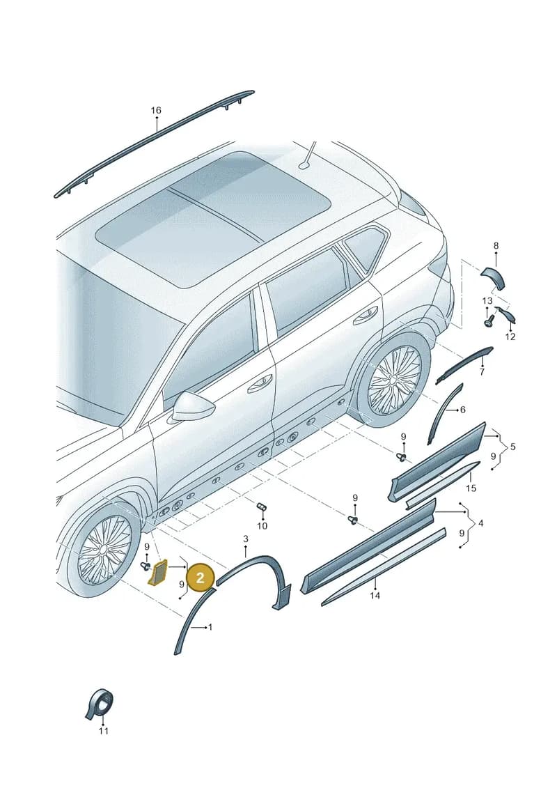575853071C9B9 — Skoda Karoq (2017-2023) diagram 834853030, position 2