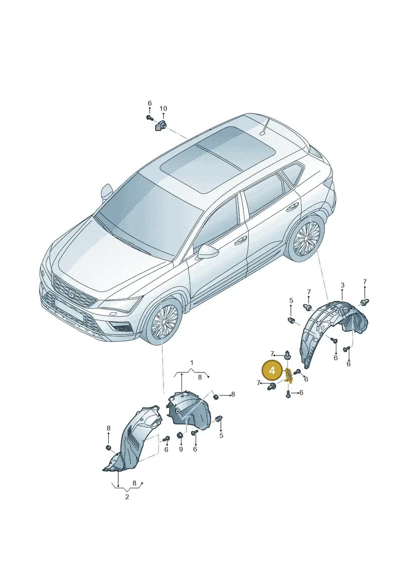 575853833A — SEAT Ateca (2016-) diagram 893821500, position 4