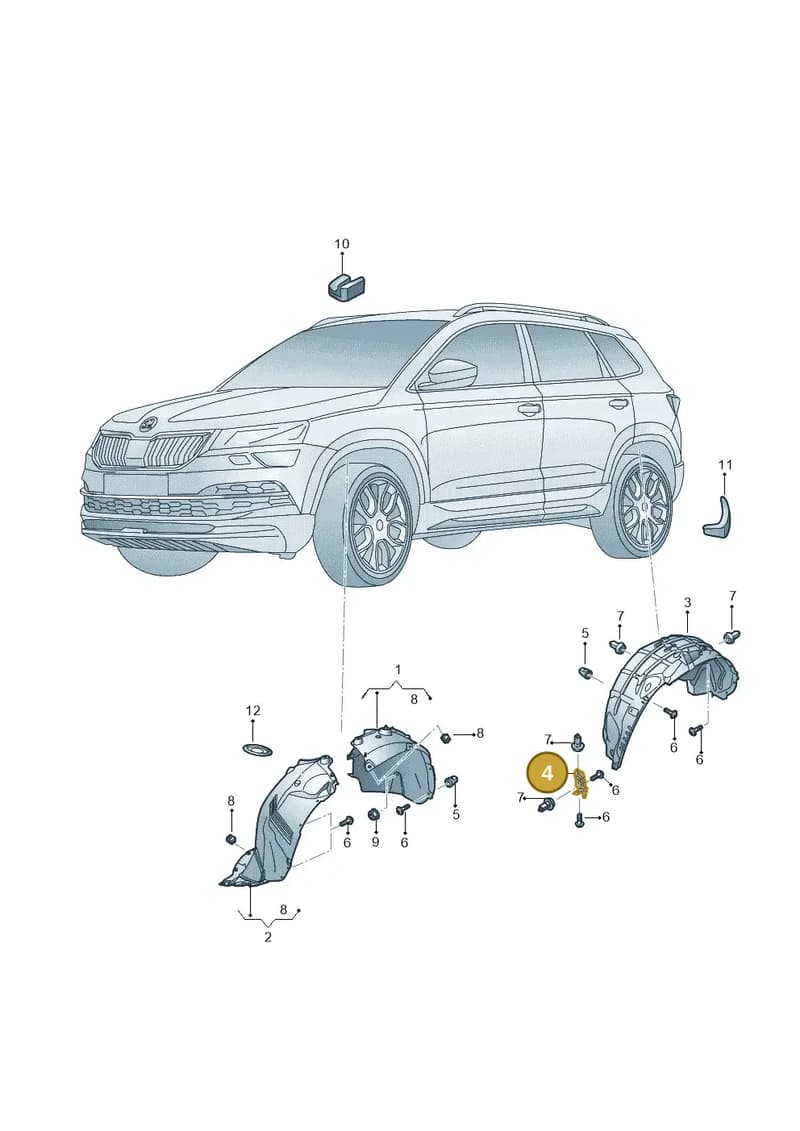 575853833A — Skoda Karoq (2017-2023) diagram 834821050, position 4