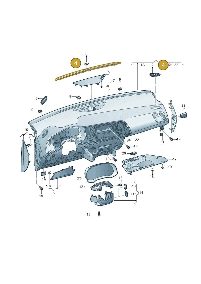 575857463A1QB — SEAT Ateca (2016-) diagram 893857100, position 4