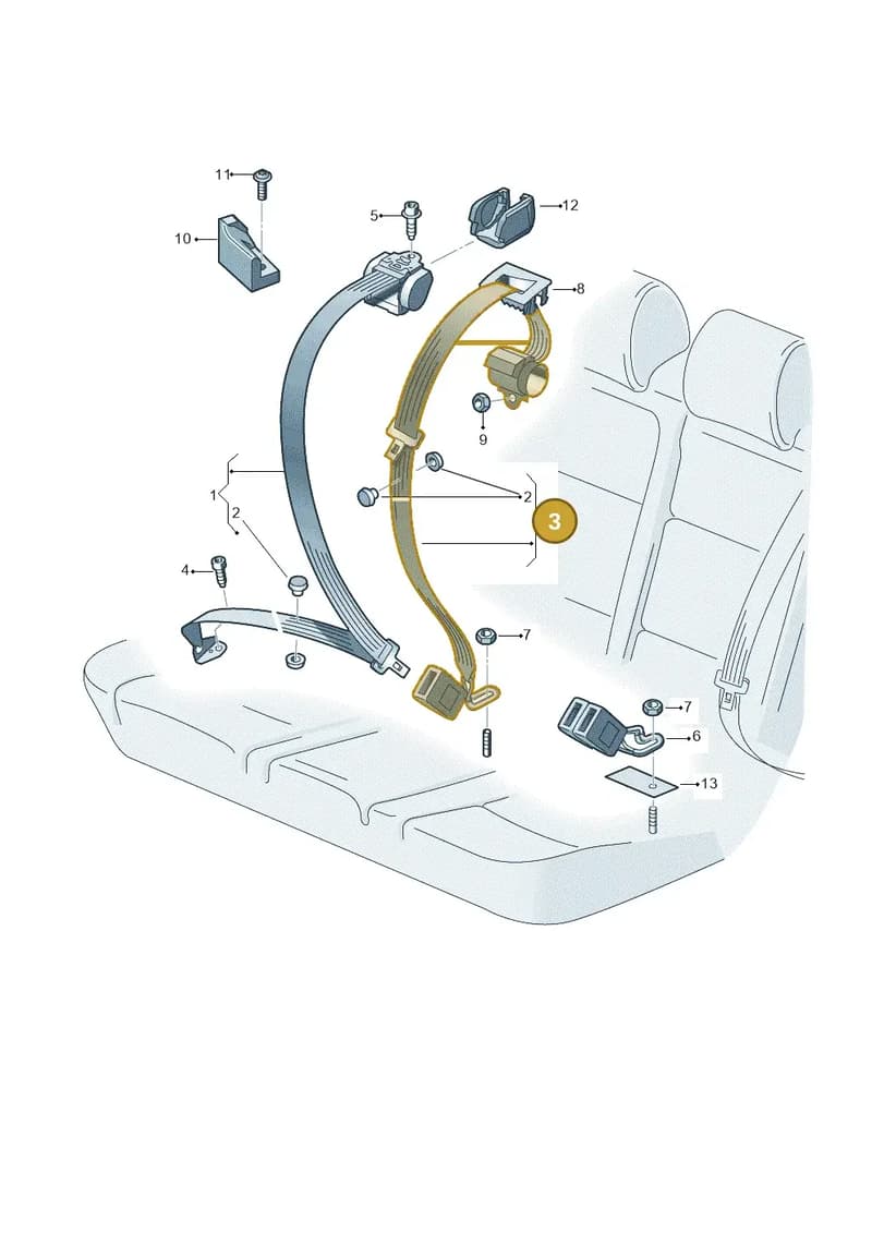 575857807ARAA — SEAT Ateca (2016-) diagram 754857700, position 3