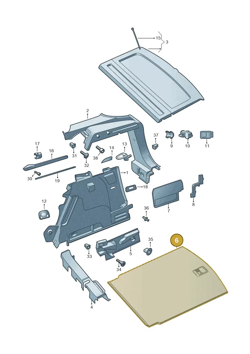 575858855CA9 — Skoda Karoq (2017-2023) diagram 834867800, position 6