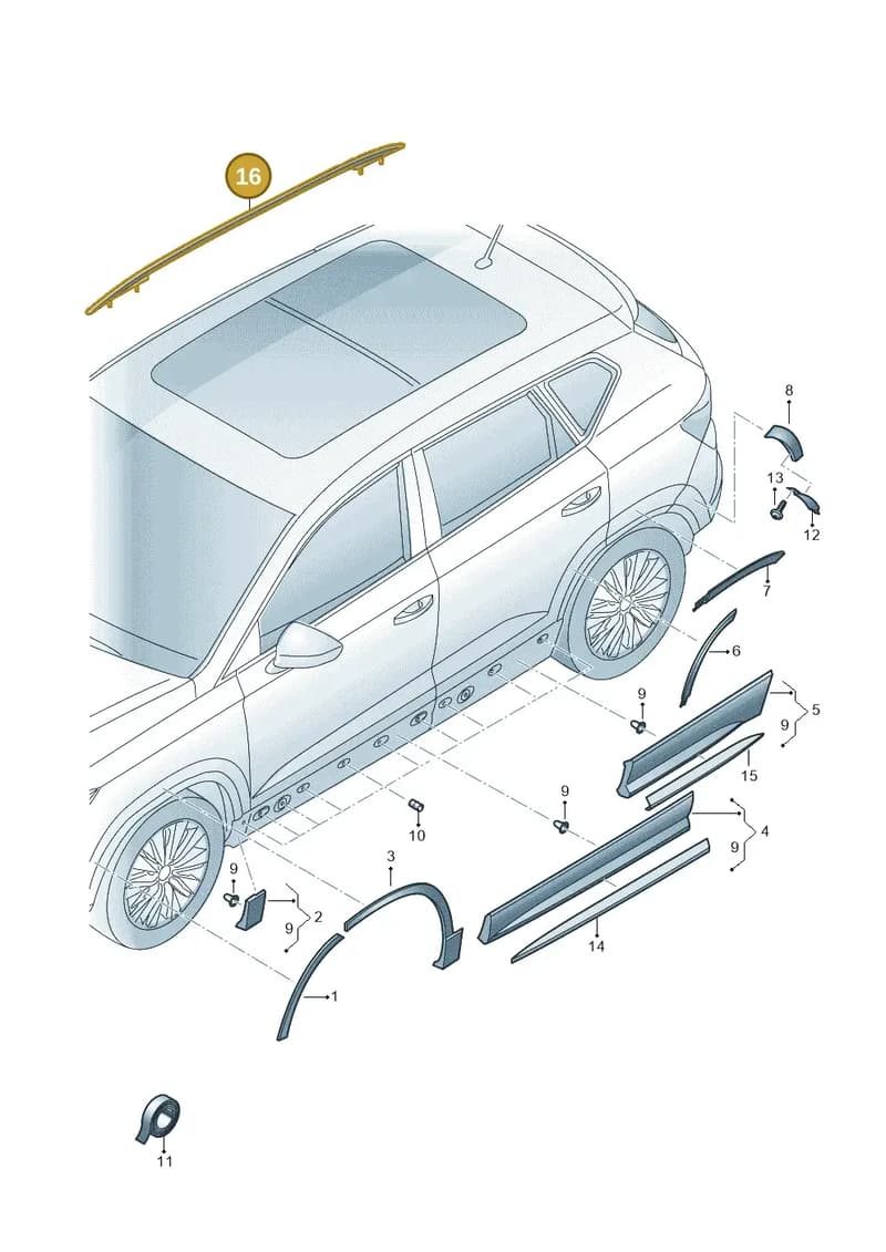 575860025AYV3 — Skoda Karoq (2017-2023) diagram 834853030, position 16