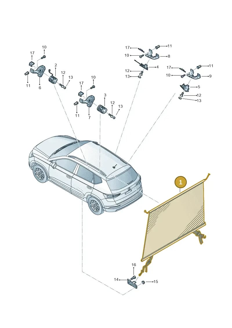575861691A — SEAT Ateca (2016-) diagram 893861000, position 1