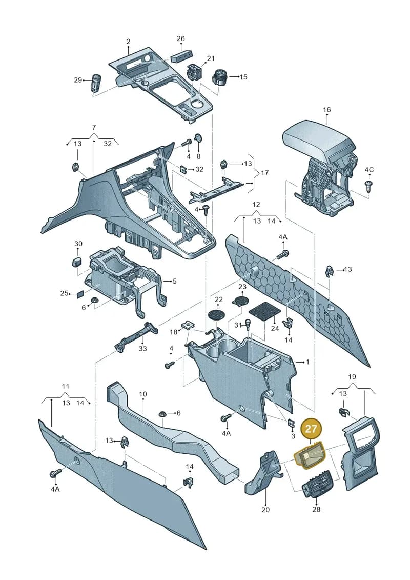 575863383A9B9 — SEAT Ateca (2016-) diagram 893863600, position 27