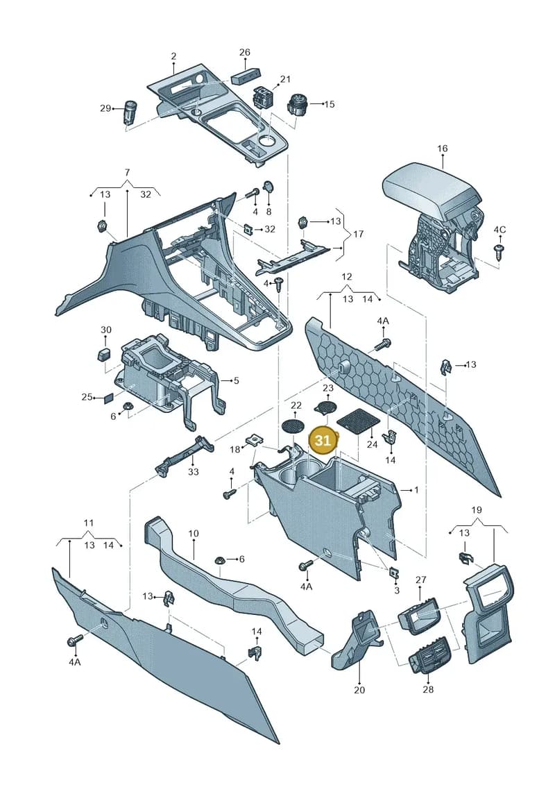 575863453 — SEAT Ateca (2016-) diagram 893863600, position 31