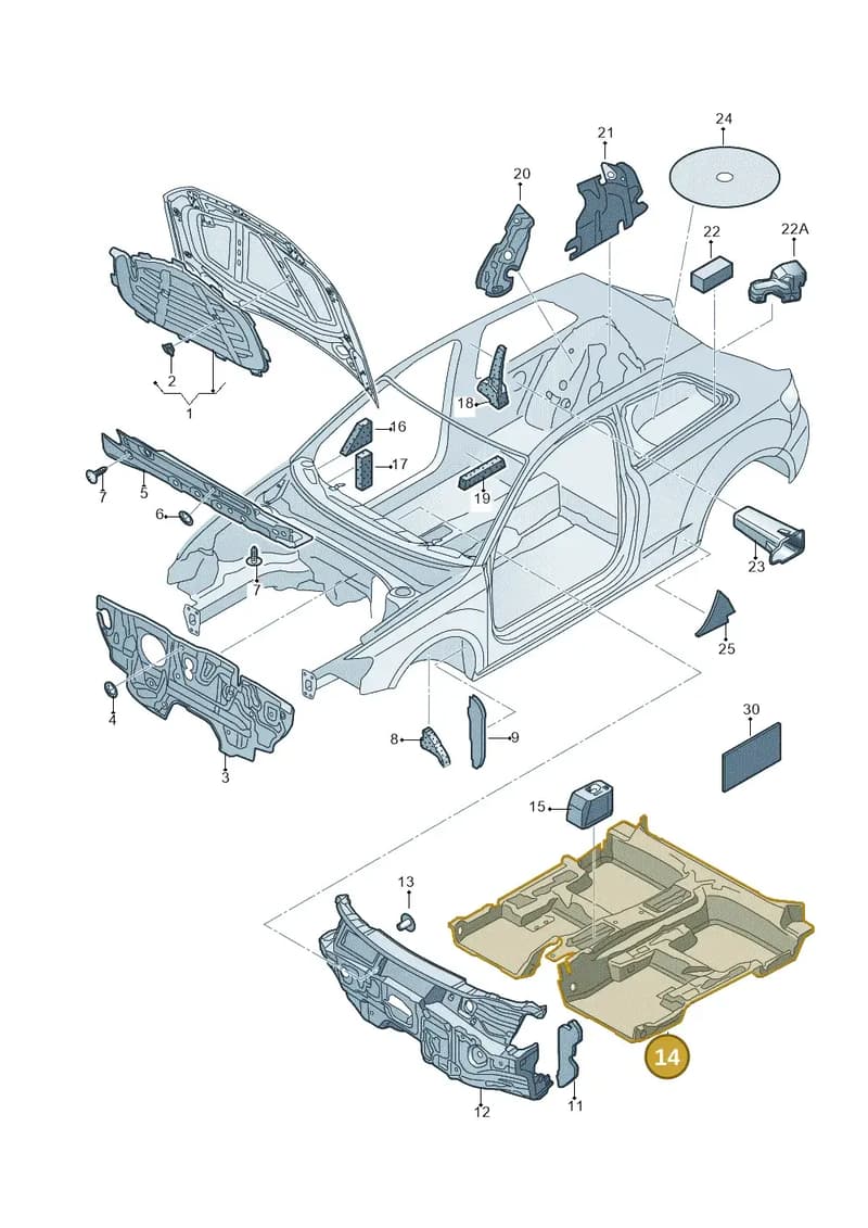 575863919C — SEAT Ateca (2016-) diagram 745863200, position 14