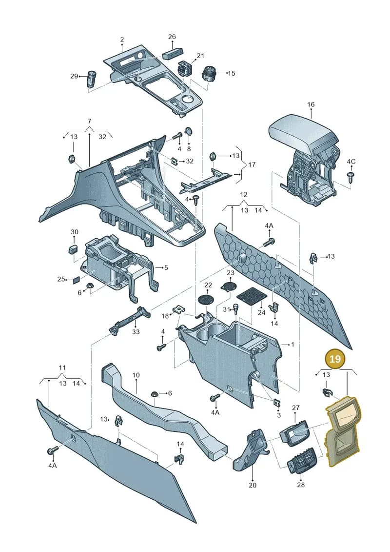 575864298G9B9 — SEAT Ateca (2016-) diagram 893863600, position 19