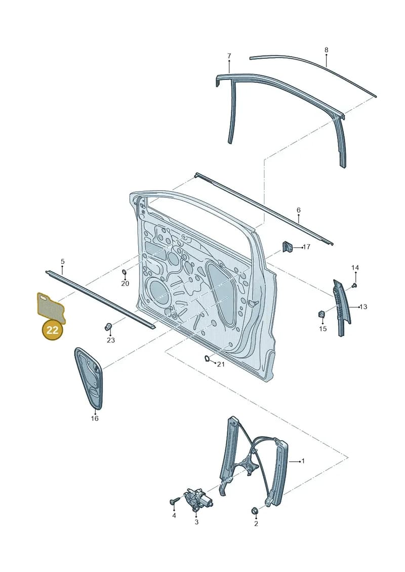 575867163A — Skoda Karoq (2017-2023) diagram 834837060, position 22
