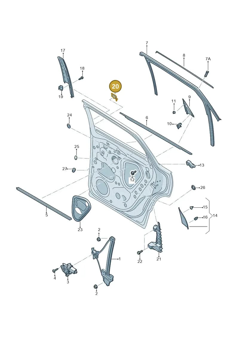 575867415A — SEAT Ateca (2016-) diagram 893839600, position 20