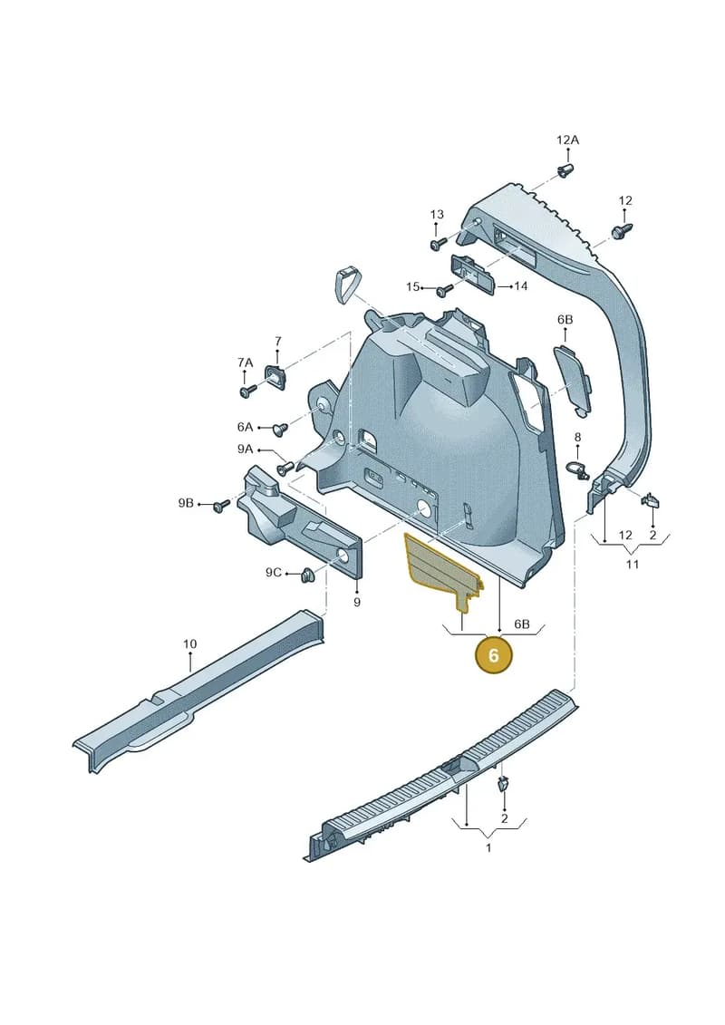 575867427DDXO — SEAT Ateca (2016-) diagram 893867800, position 6