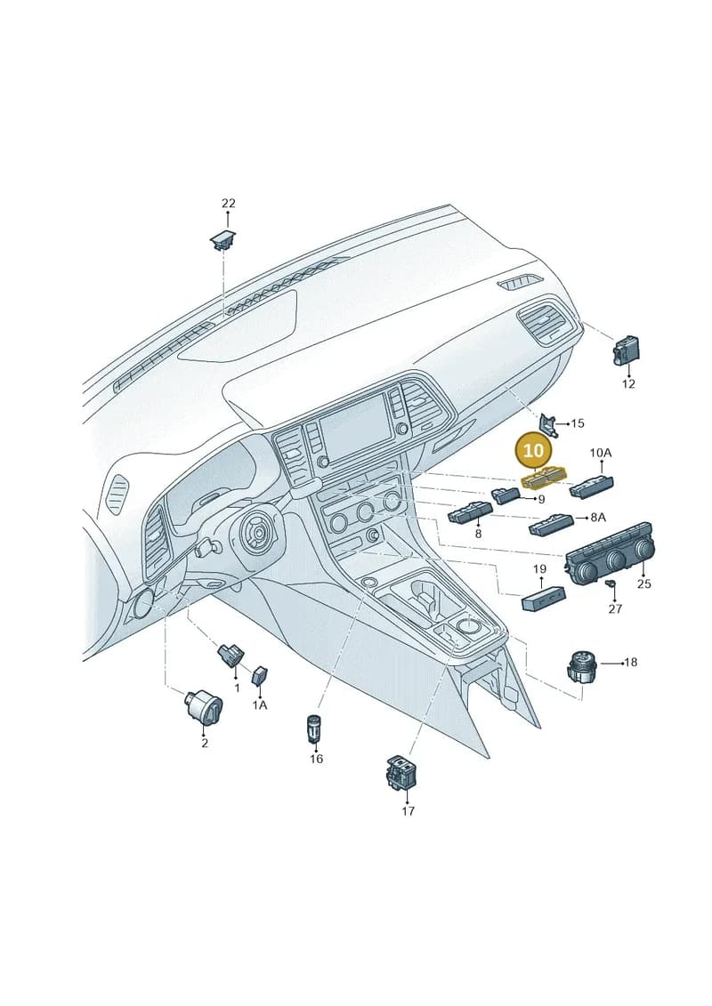 575927143BWHS — SEAT Ateca (2016-) diagram 893941500, position 10