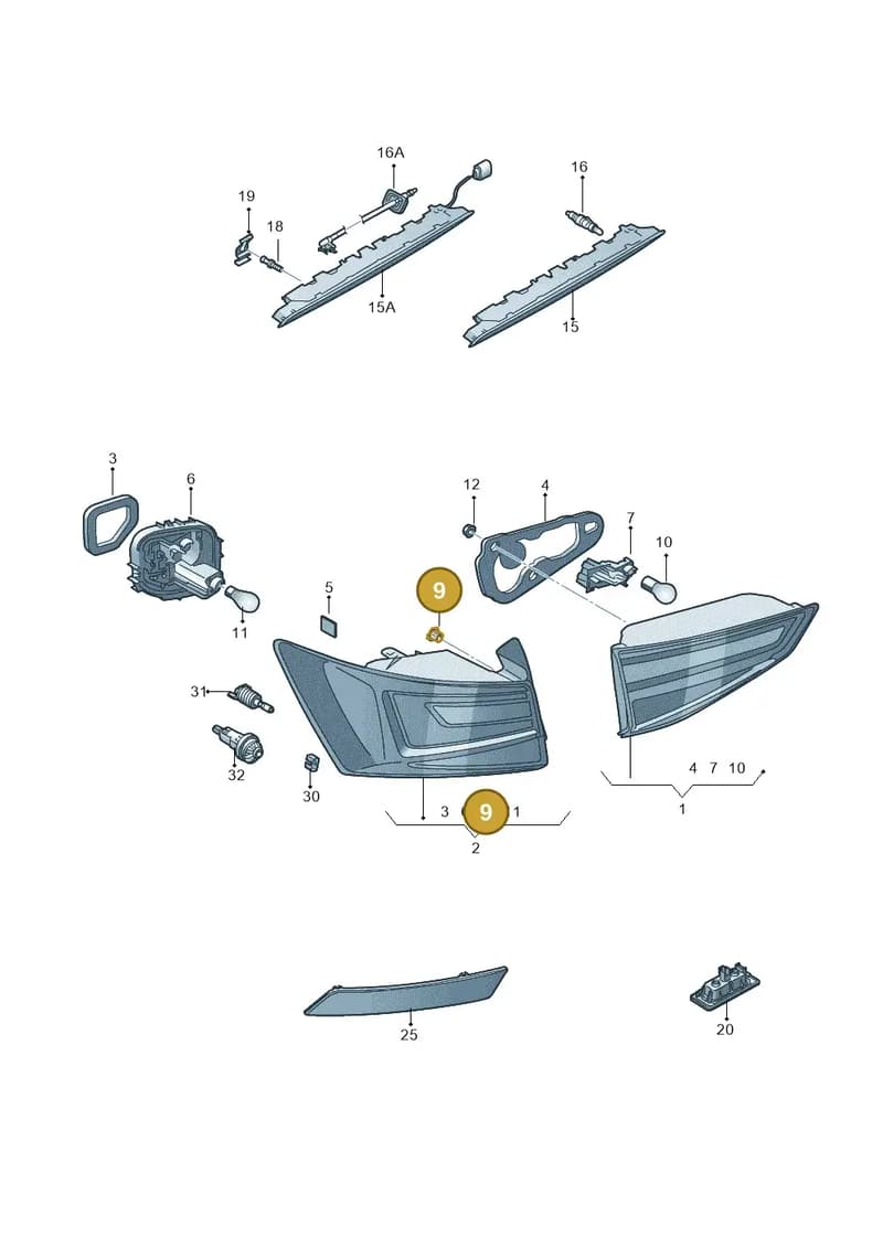 575945167 — SEAT Ateca (2016-) diagram 893945100, position 9