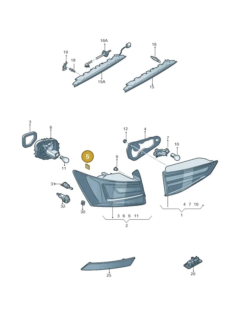 575945205 — SEAT Ateca (2016-) diagram 893945100, position 5