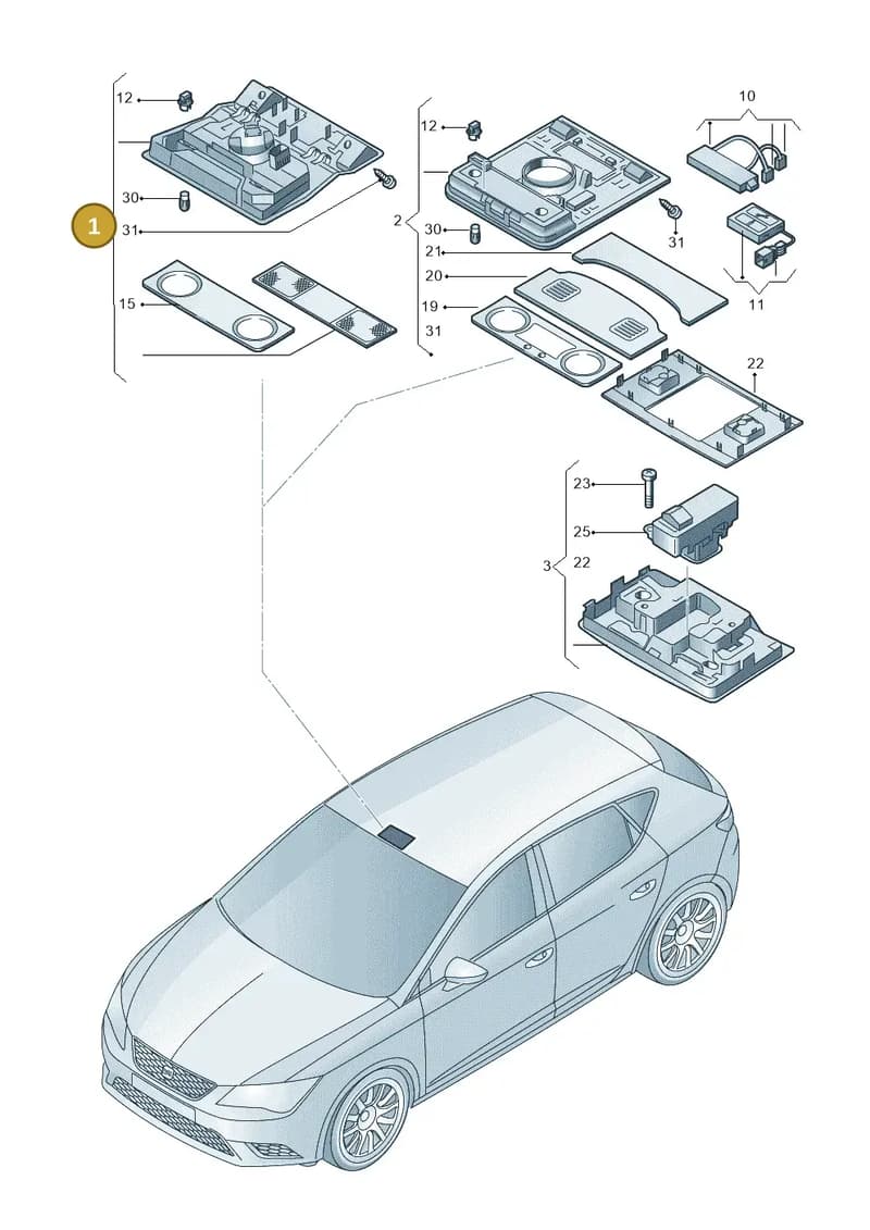 575947105QY20 — SEAT Ateca (2016-) diagram 893947000, position 1