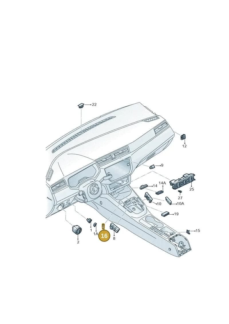 575959839AWHS — SEAT Arona FR (2017-) diagram 835941500, position 16
