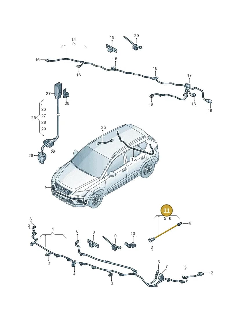 575971158M — SEAT Ateca (2016-) diagram 893971090, position 11