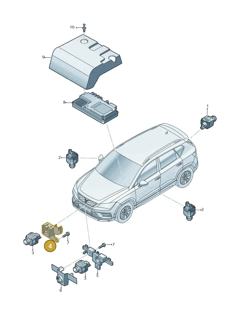 575980803H — SEAT Ateca (2016-) diagram 893907021, position 4