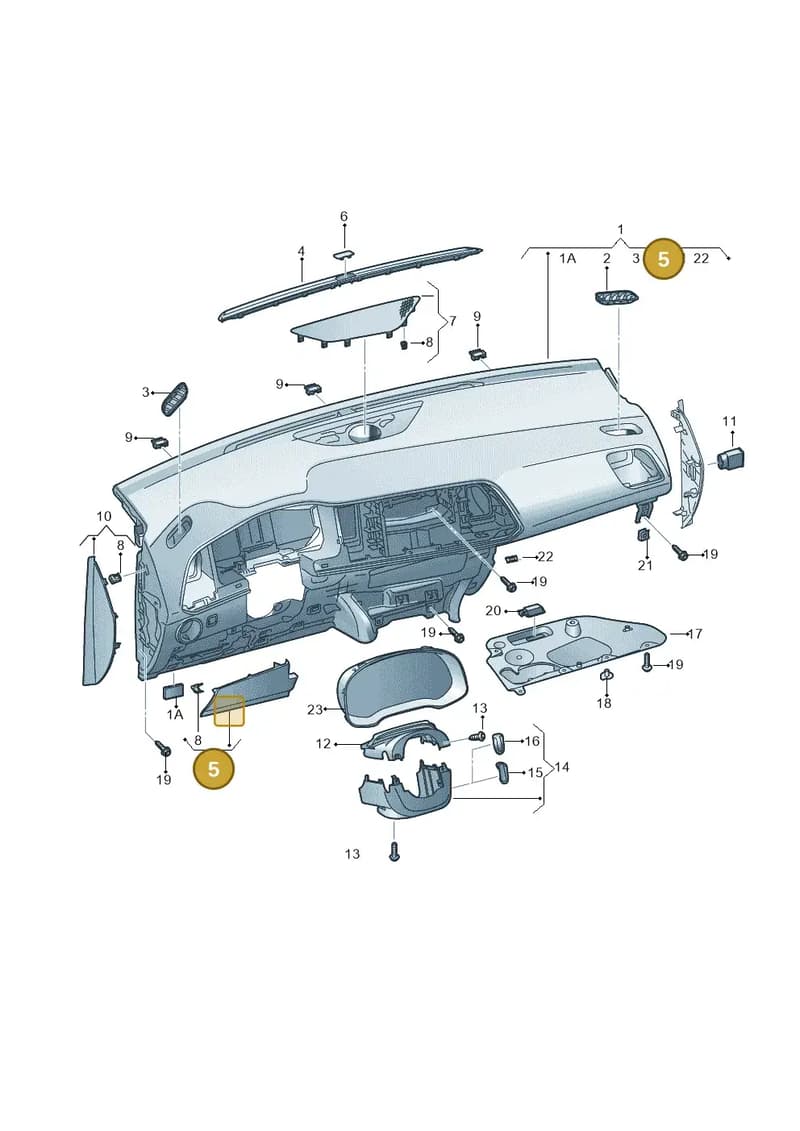 577857919A9B9 — SEAT Ateca (2016-) diagram 893857100, position 5