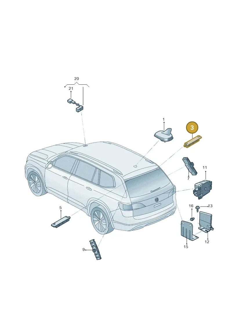 57A035577 — Skoda Karoq (2017-2019) diagram 588035200, position 3