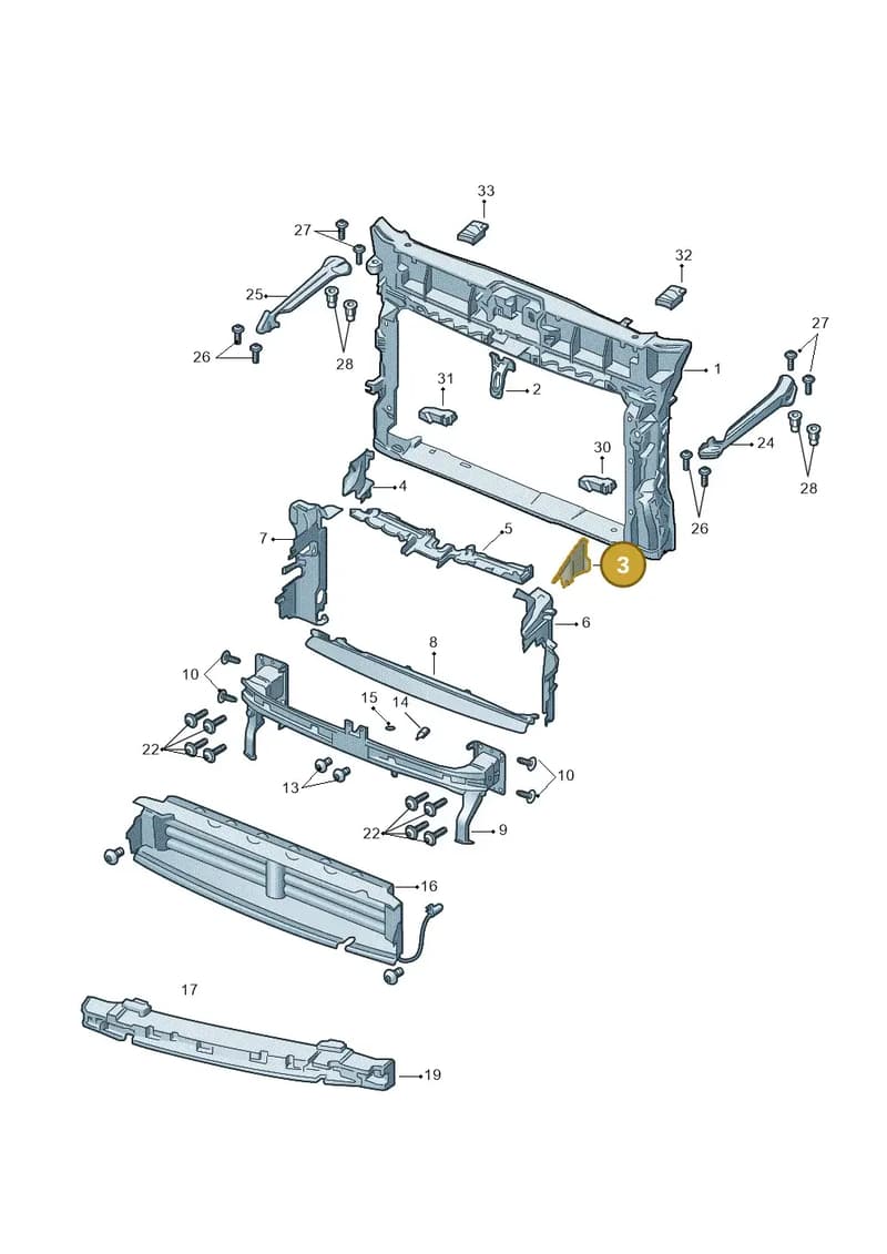 57A121283F — Skoda Karoq (2017-2023) diagram 834805000, position 3