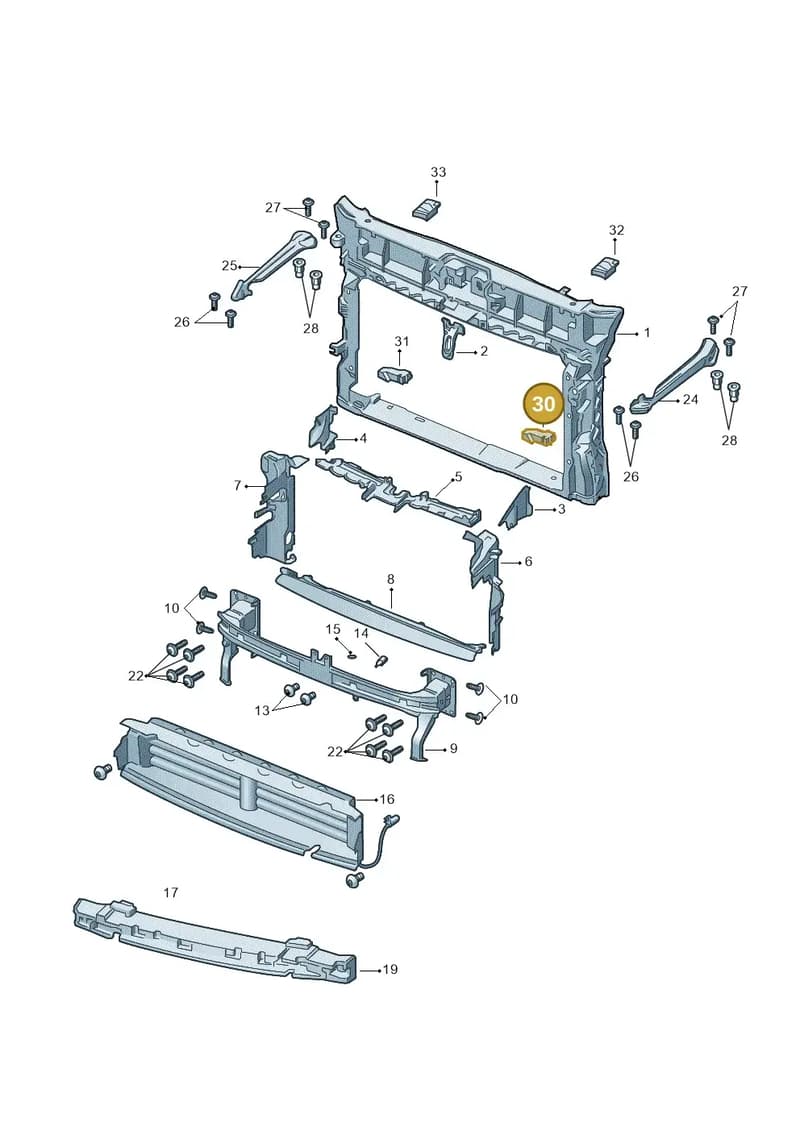 57A121345A — Skoda Karoq (2017-2023) diagram 834805000, position 30