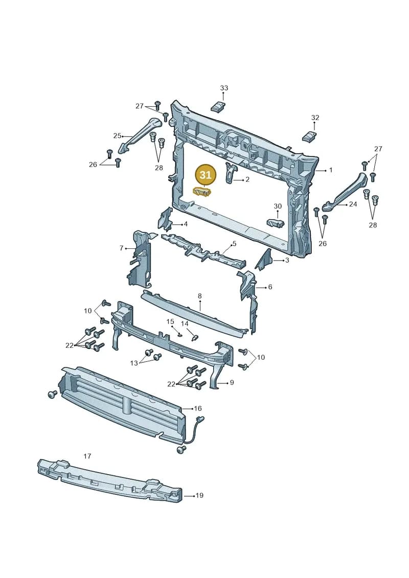 57A121346B — Skoda Karoq (2017-2023) diagram 834805000, position 31
