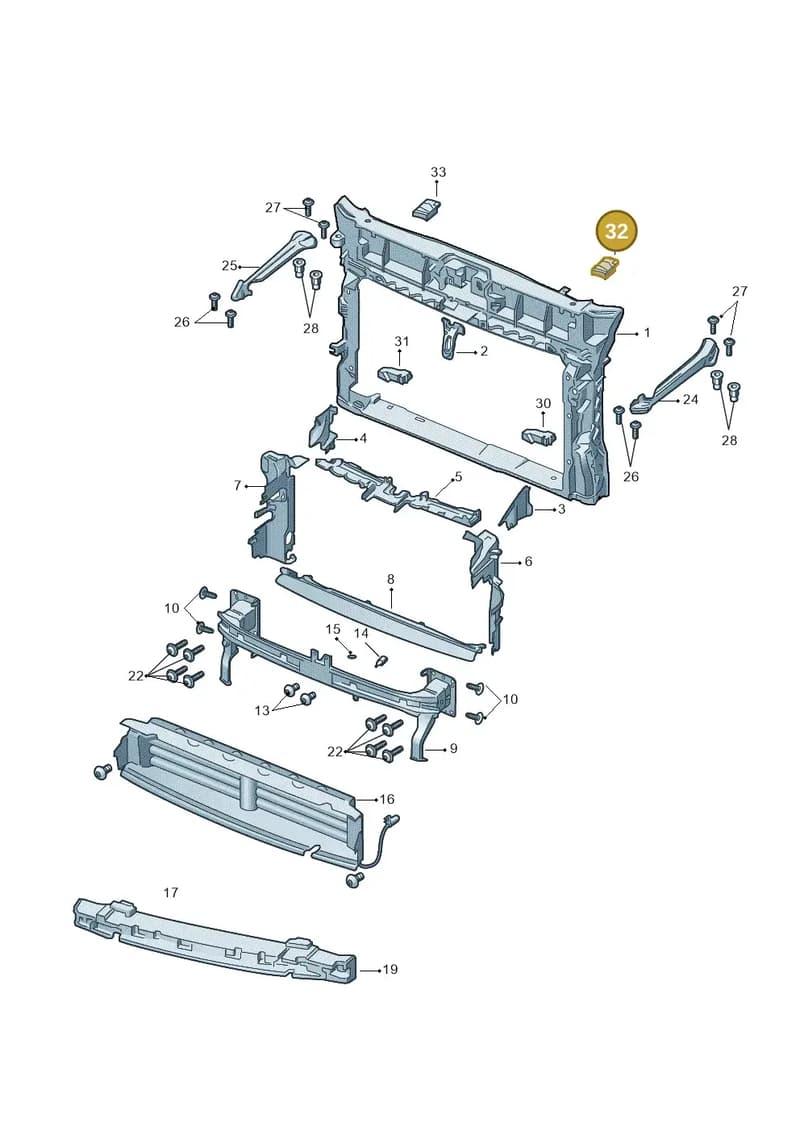 57A121697 — Skoda Karoq (2017-2023) diagram 834805000, position 32