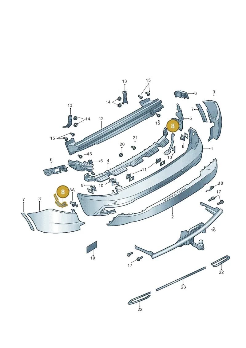 57A807084B — Skoda Karoq (2017-2023) diagram 834807050, position 8