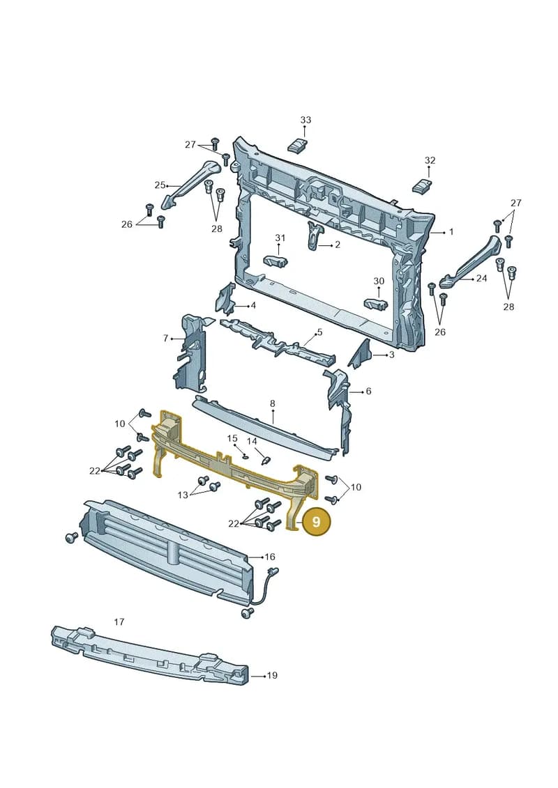 57A807109D — Skoda Karoq (2017-2023) diagram 834805000, position 9