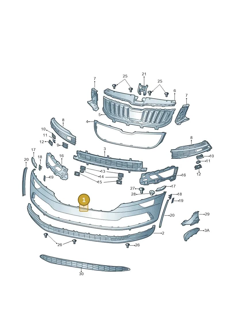57A807217A — Skoda Karoq (2017-2023) diagram 834807000, position 1