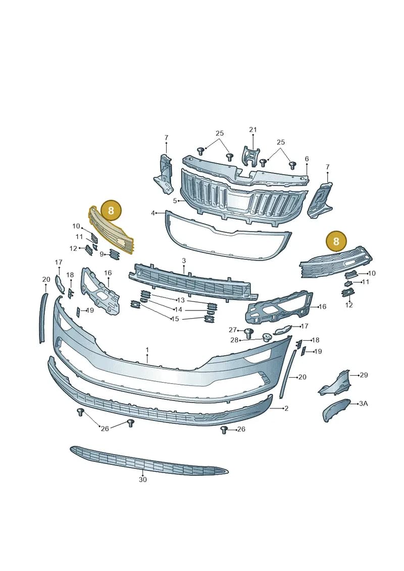 57A807367A9B9 — Skoda Karoq (2017-2023) diagram 834807000, position 8