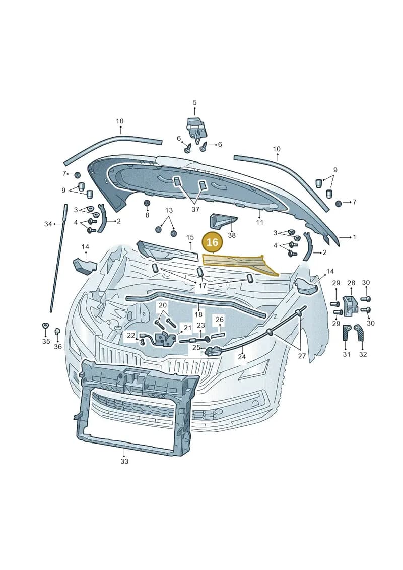 57A819403A9B9 — Skoda Karoq (2017-2023) diagram 834823000, position 16