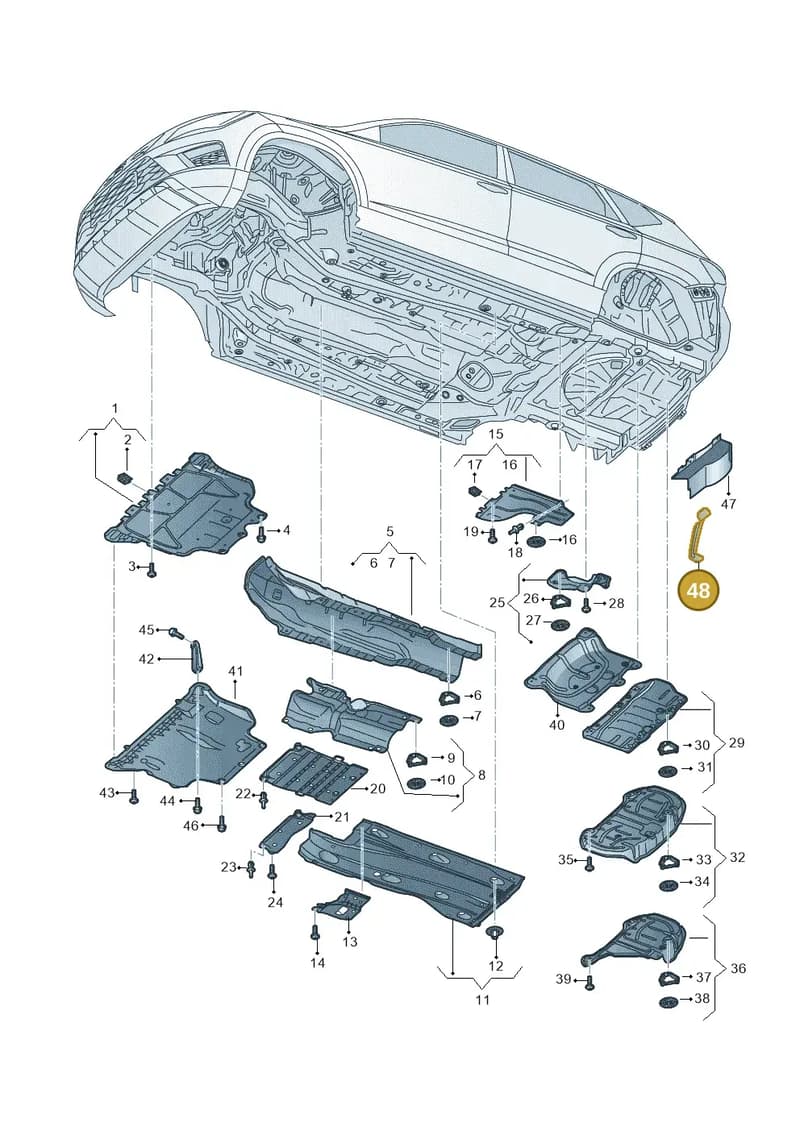 57A825135A — Skoda Karoq (2017-2023) diagram 834825000, position 48