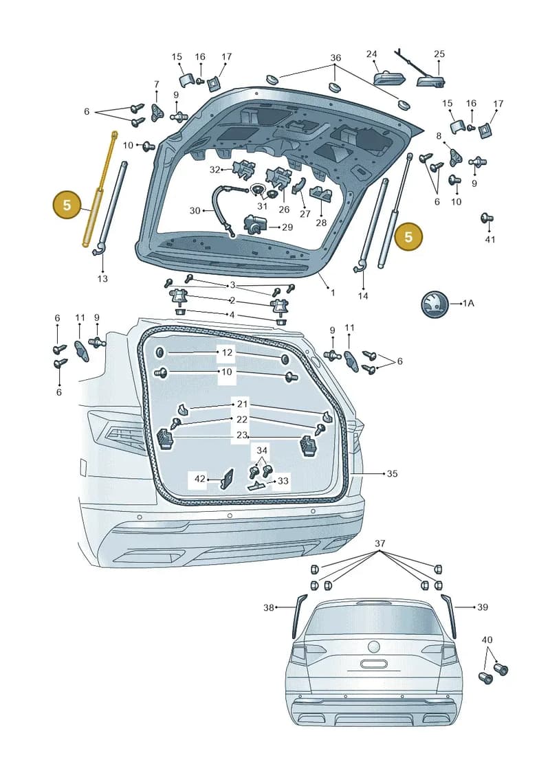 57A827550E — Skoda Karoq (2017-2023) diagram 834827000, position 5