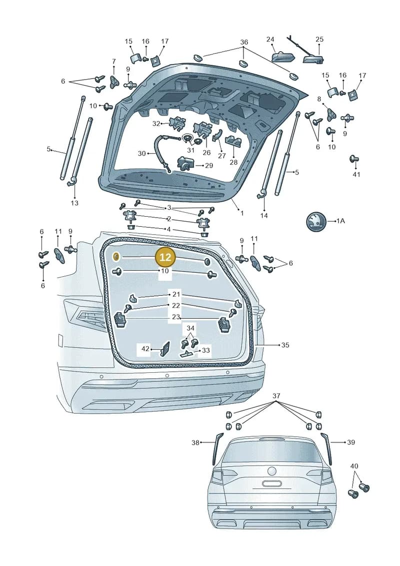 57A827780A — Skoda Karoq (2017-2023) diagram 834827000, position 12