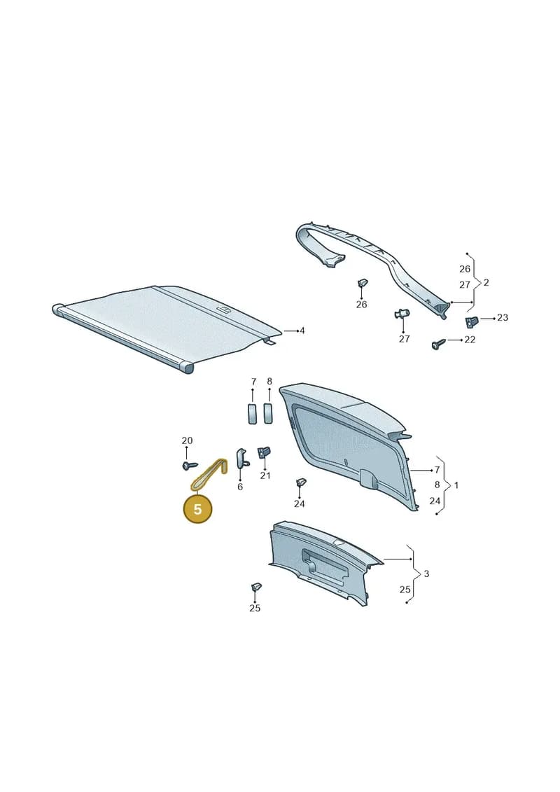 57A827895A9B9 — Skoda Karoq (2017-2023) diagram 804867900, position 5