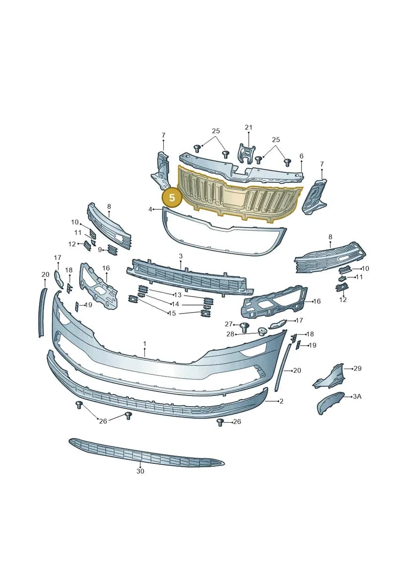 57A853653HZD4 — Skoda Karoq (2017-2023) diagram 834807000, position 5