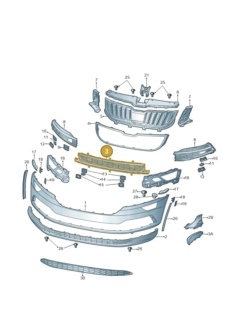 57A853677C9B9 — Skoda Karoq (2017-2023) diagram 834807000, position 3