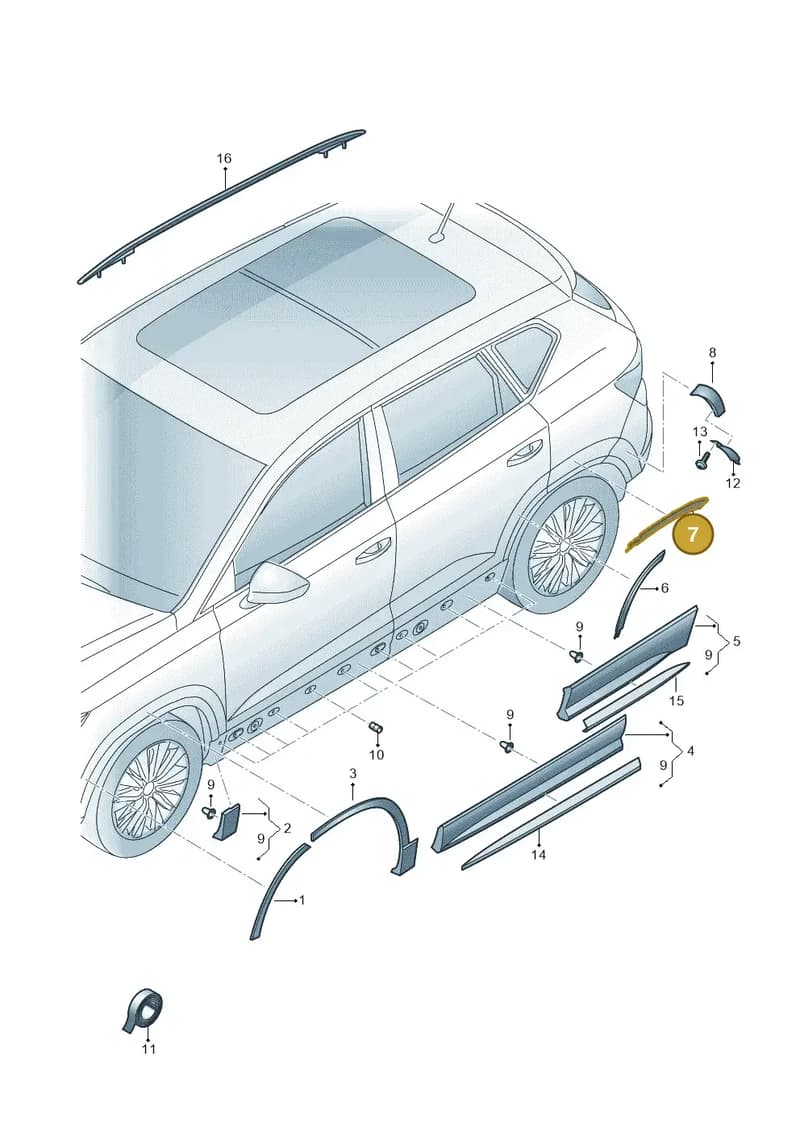 57A854989A9B9 — Skoda Karoq (2017-2023) diagram 834853030, position 7
