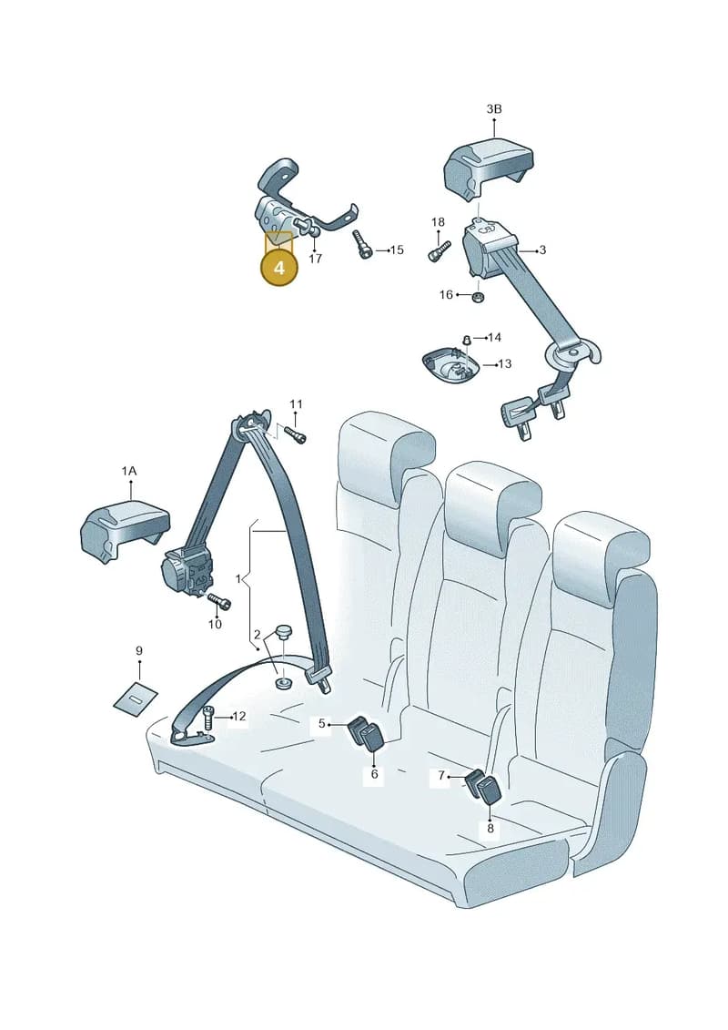 57A857863A — Skoda Karoq (2017-2023) diagram 834857750, position 4