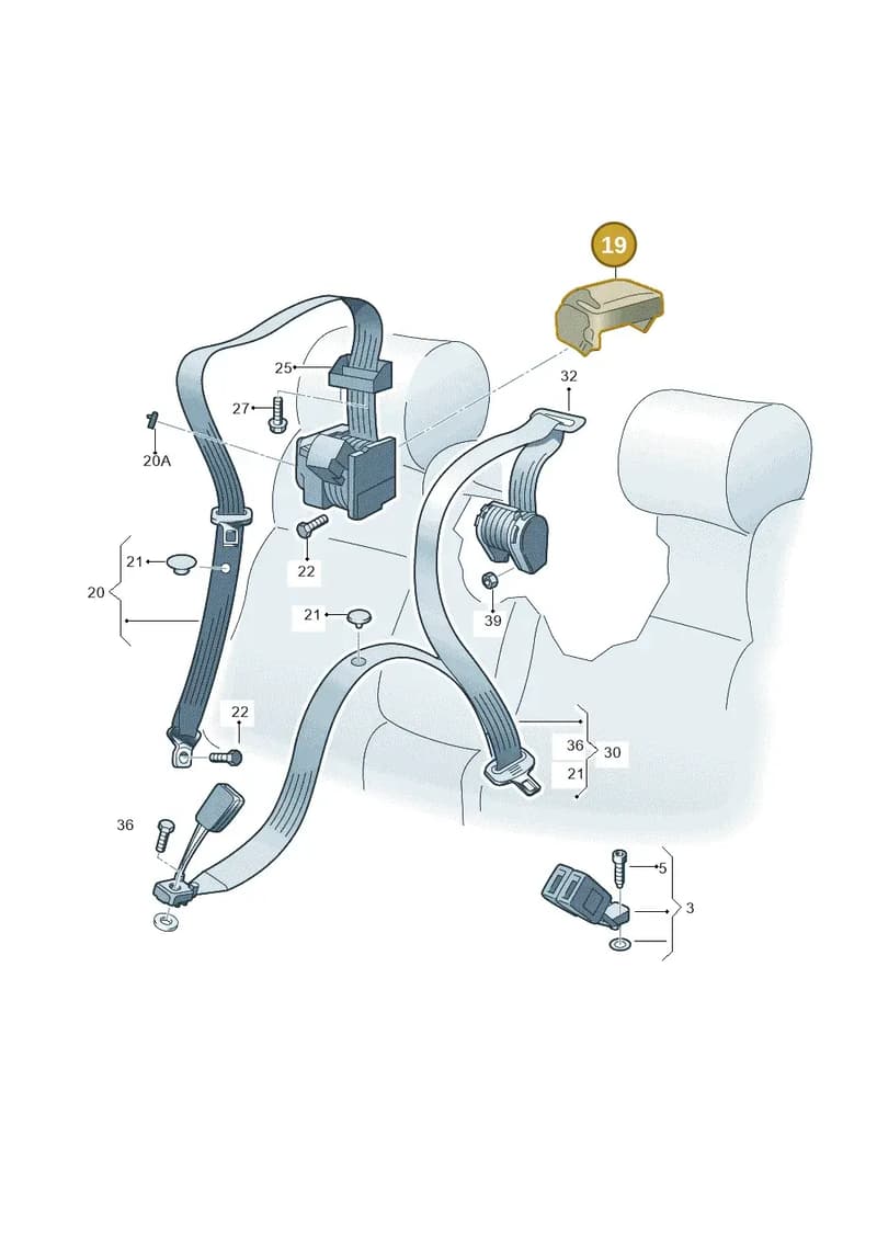 57A857865A — Skoda Karoq (2017-2023) diagram 768857700, position 19