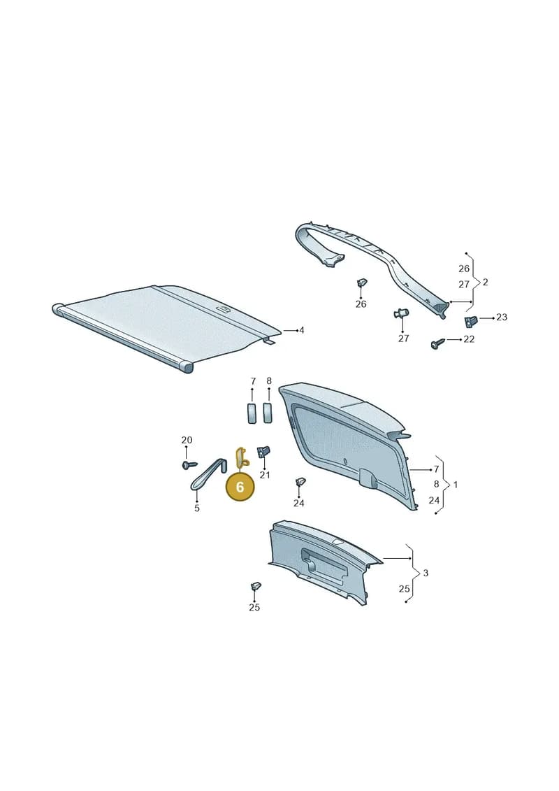 57A8641379B9 — Skoda Karoq (2017-2023) diagram 804867900, position 6