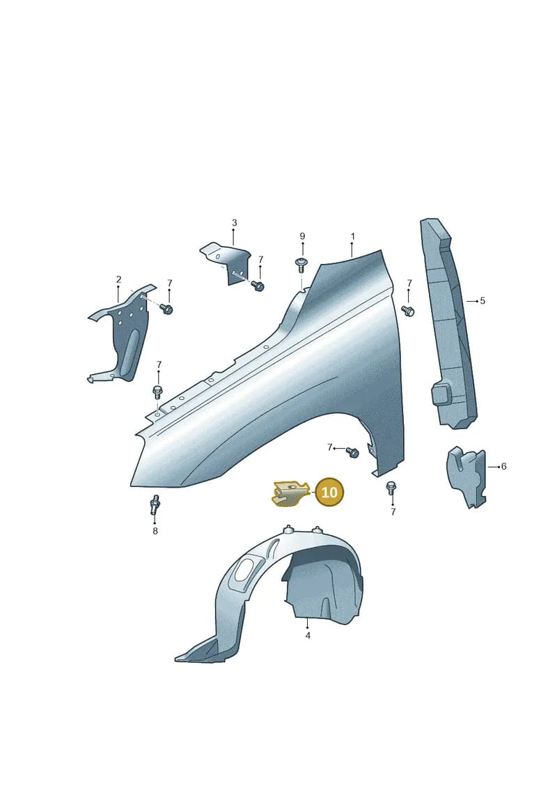 57A864237 — Skoda Karoq (2017-2023) diagram 834821000, position 10