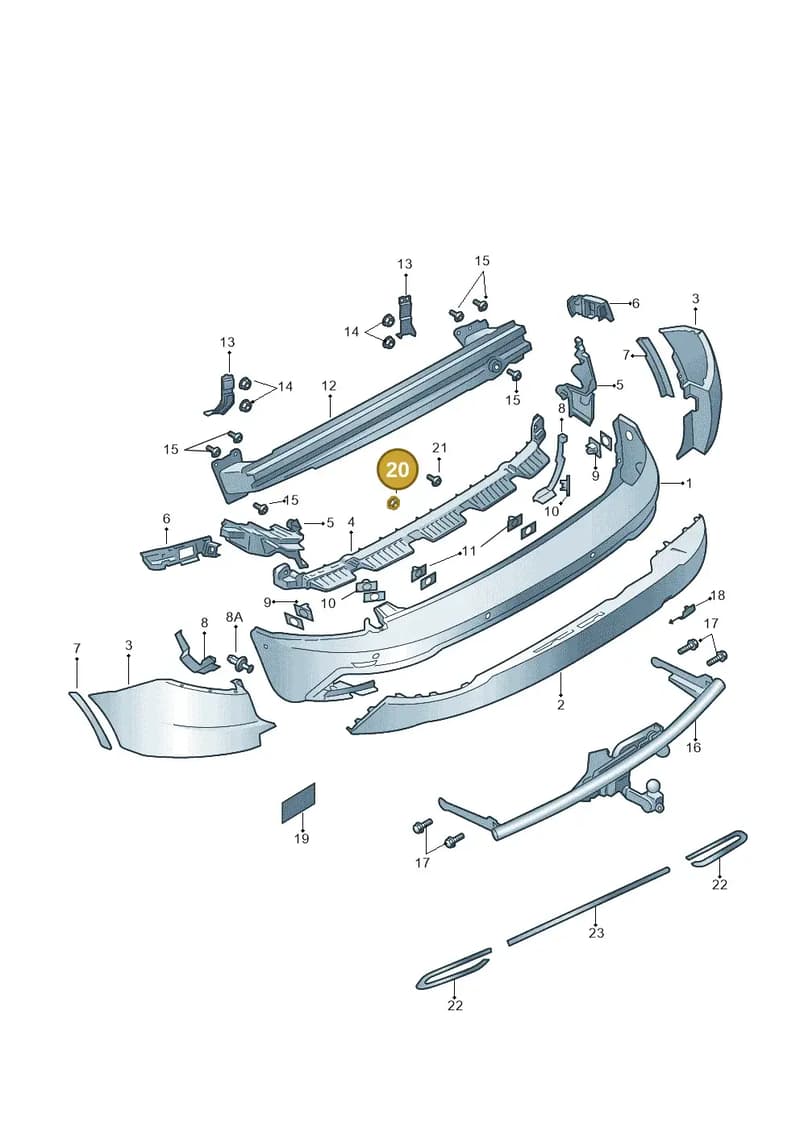 57A864734C — Skoda Karoq (2017-2023) diagram 834807050, position 20